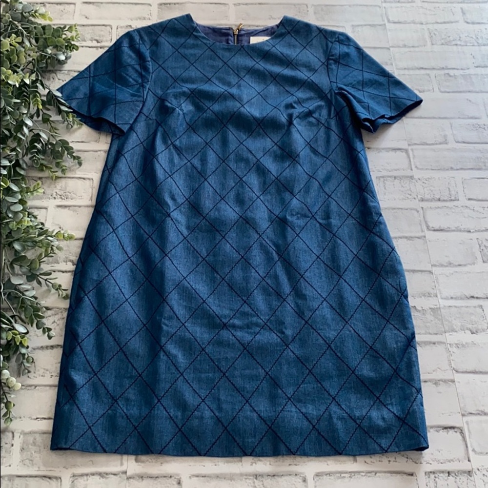 Kate Spade Quilted Chambray Shift Dress